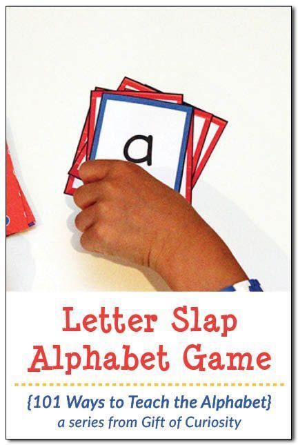 Free printable Letter Slap Alphabet Game to work on letter recognition || Gift of Curiosity Dancing Ghost, English Games For Kids, Prek Literacy, Teach The Alphabet, Steam Activity, Learning Alphabet, Alphabet Game, Letter Recognition Activities, Alphabet Gifts