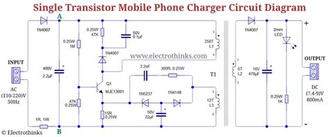 Portable Phone Charger, Hobby Electronics, Electronics Basics, Electronic Circuit Projects, Electronic Circuit, Mobile Charger, Circuit Projects, Circuit Diagram, Electronics Circuit