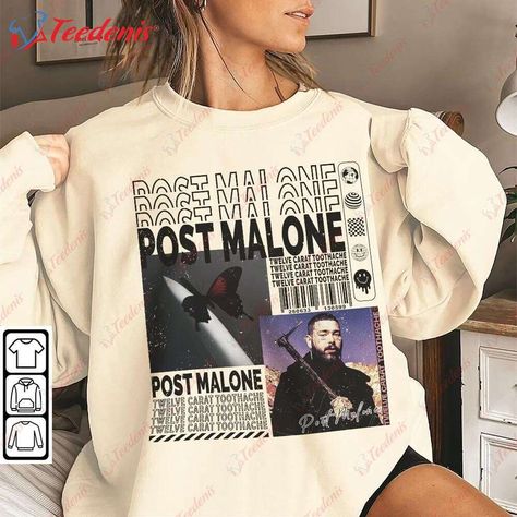 Post Malone Merch, Post Malone Tshirt, Barbies Closet, Post Malone Shirt, Tshirt Merch, Product Post, Rap Shirt, Shirt Y2k, Y2k Retro