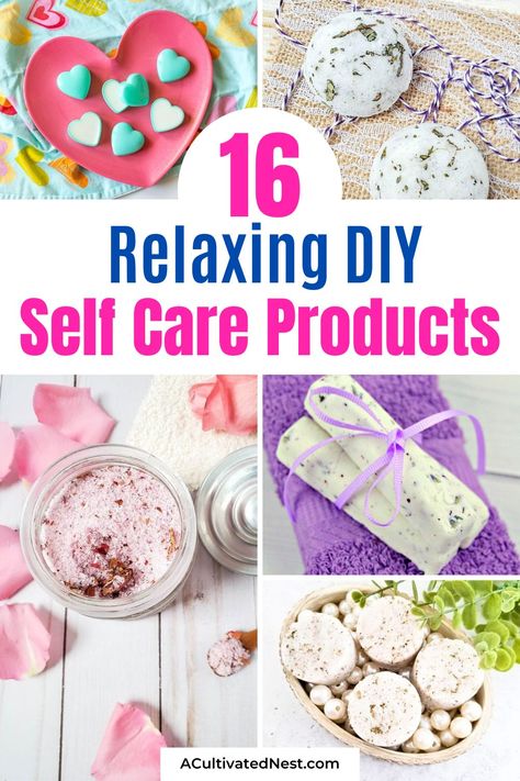 Self Care Crafts For Women, Diy Self Care Products, Diy Self Care, Homemade Foot Soaks, Diy Spa Day, Diy Dry Shampoo, Homemade Body Butter, Handmade Scrub, Body Butters Recipe