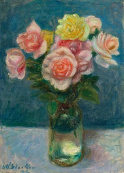 William Glackens Roses William Glackens, Pennsylvania Impressionist, Painting Studies, American Impressionism, Cincinnati Art, Still Life Artists, William James, American Painting, Watercolor Inspiration