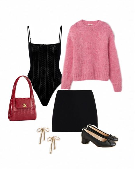 pink and red valentines day outfit inspo Red Valentines Day Outfit, Valentine's Day Outfit, Day Outfit, Pink And Red, Spring Looks, Outfit Idea, Fashion Inspo Outfits, Outfit Of The Day, Valentines Day