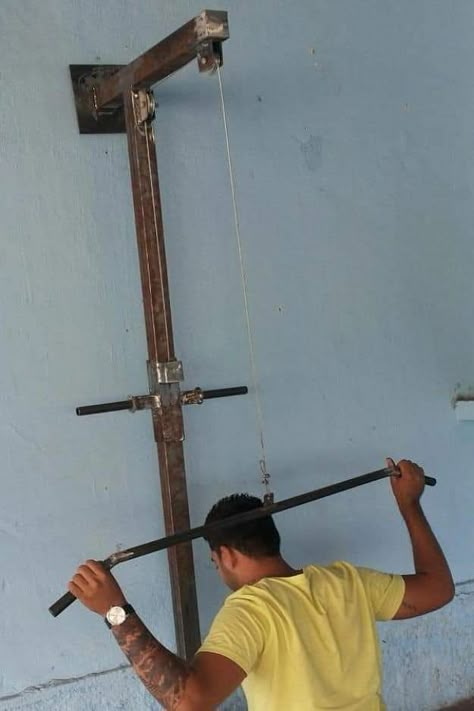 Homemade Gym Equipment, Home Made Gym, Backyard Gym, Diy Gym Equipment, Home Gym Garage, Diy Gym, Diy Workout, Diy Home Gym, Gym Room At Home