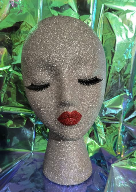 Female Styrofoam Mannequin Head Wig Stand Wig Mannequin Hat Display Beauty Headband Display Decor Display Stand Salons Perfect Gift - Etsy Styrofoam Mannequin Head Art, Diy Mannequin Stand, Mannequin Head Art Ideas, Diy Mannequin Head, Mannequin Head Art, Styrofoam Head Art, Beauty Headband, Styrofoam Heads, Mannequin Diy