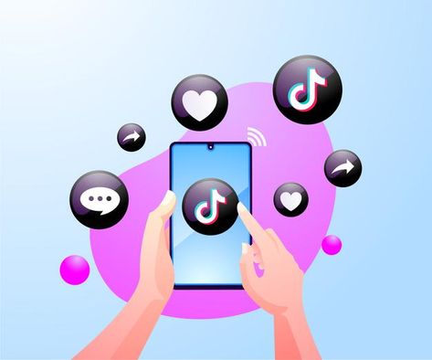 Mobile Chat App, Social Media Tiktok, Purple Vector, Tiktok App, Las Tic, Tiktok Followers, Online Message, Kebaya Brokat, Tiktok Trends