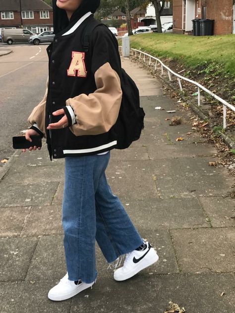 Varsity Jacket, Women's Fashion, Normcore, Ootd