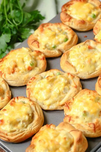 Chicken Pot Pie Muffin Cups, Muffin Chicken Pot Pie, Chicken Pot Pie Cups, Pot Pie Recipe With Biscuits, Chicken Pot Pie Biscuits, Pot Pie Biscuits, Chicken Pot Pie Recipe With Biscuits, Recipe With Biscuits, Keto Chicken Pot Pie