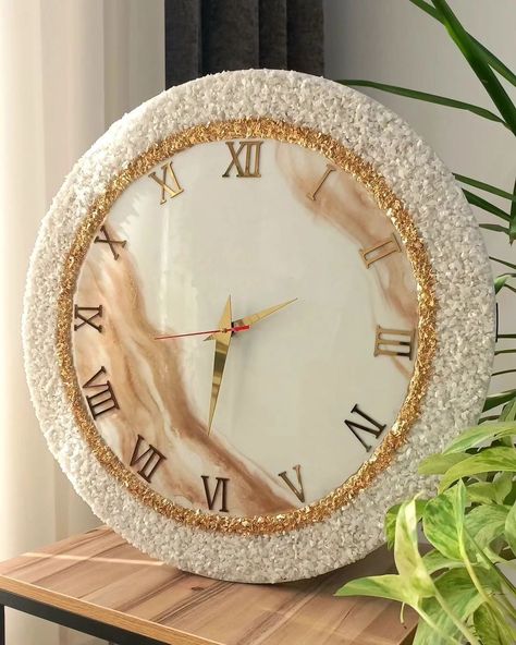 Resin Wall Clock🧿❣️ #7SistersStudioArt #resinart #handmade #decorideas #wallwatch #wallclock #handmadeitems #homedecoration #walldecoritems Resin Watch Wall, Resin Art Wall Clock, Resin Art Clock, Diy Resin Gifts, Wall Clock Simple, Resin Art Canvas, Resin Wall Clock, Resin Clock, Cabinet Office