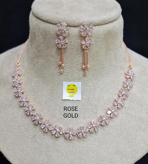 Desi Choker, Gold Necklace Design, Ad Jewellery, Pink Jewelry Set, Colourful Wallpaper, Wedding Jewelry Sets Bridal Jewellery, Diamond Jewelry Set, American Diamond Jewellery, Gold Earrings Models