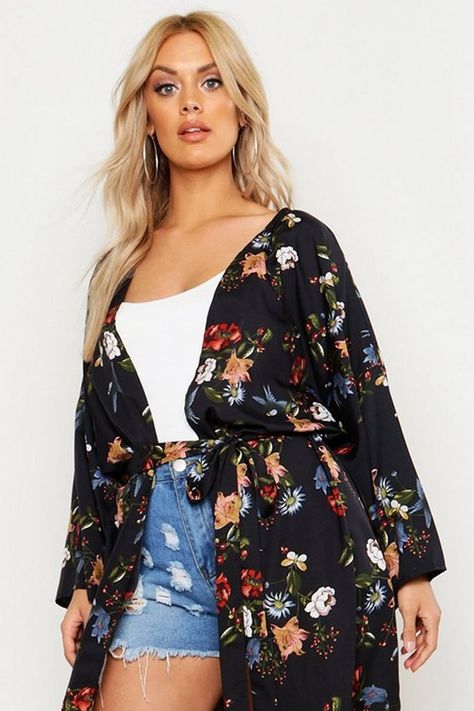 Plus Size Kimono, Uk Size 16, Plus Size Coats, Be Bold, Faux Fur Coat, Fashion Face, Kimonos, Floral Tie, Plus Size Outfits