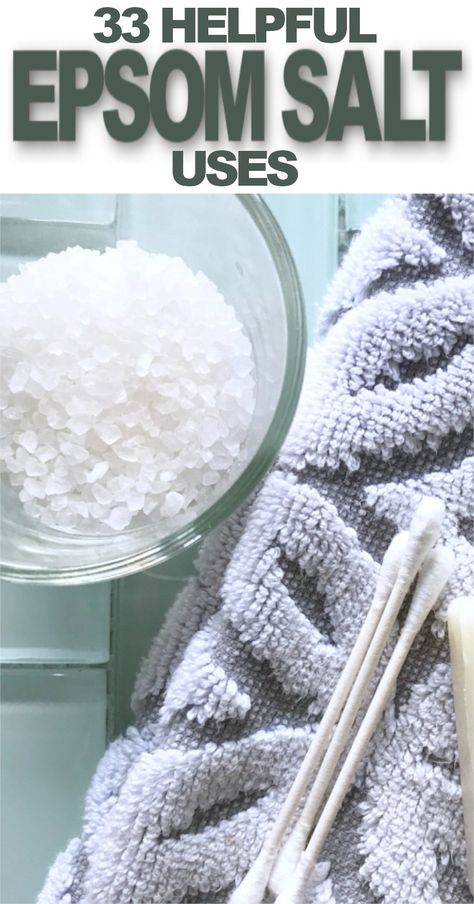 33 Useful Things You Can Do With Epsom Salt | Fluster Buster Epson Salt Bath, Olive Oil Uses, Epsom Salt Uses, Diy Massage Oil, Aloe Vera Uses, Epsom Salt Benefits, Diy Massage, Room Deodorizer, Epson Salt