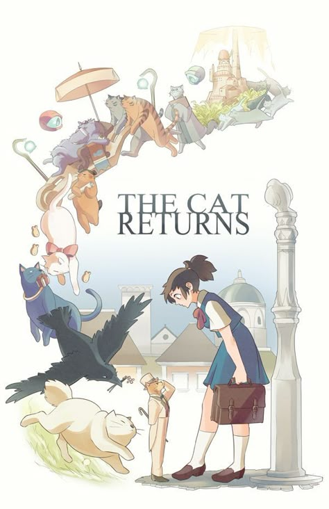 Art Studio Ghibli, Studio Ghibli Fanart, Personajes Studio Ghibli, The Cat Returns, The Best Anime, Ghibli Artwork, Studio Ghibli Movies, Studio Ghibli Art, Best Anime