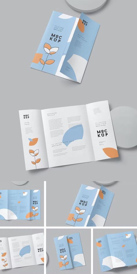 Korean Brochure Design, Informative Brochure Design, Info Booklet Design, Folding Brochure Design, Gatefold Brochure Design, Two Fold Brochure Design, Brochure Folding Ideas, Cool Brochure Design, Fun Brochure Design