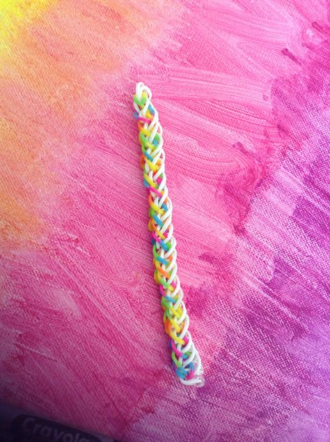 Rainbow Loom French Braid Bracelet :) French Braid Bracelet, Braid Bracelet, Rainbow Loom, French Braid, Braided Bracelets, Embroidered Friendship Bracelet, Friendship Bracelets, Loom, Braids