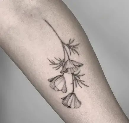 41 California Poppy Tattoo- A Colorful Tribute To The State Flower - Psycho Tats Poppy Tattoos, California Poppy Tattoo, Seashell Tattoos, Flower Tat, Poppy Tattoo, California Tattoo, Poppy Pods, Floral Tattoos, Poppies Tattoo