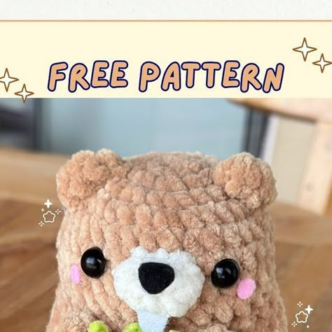 Crochet Free Patterns Amigurumi Keychains, Crochet With Brown Yarn, Brown Crochet Amigurumi, Brown Amigurumi, Crochet Beaver Pattern Free, Beaver Crochet Free Pattern, Beaver Amigurumi Free Pattern, Beaver Crochet Pattern, Beaver Amigurumi