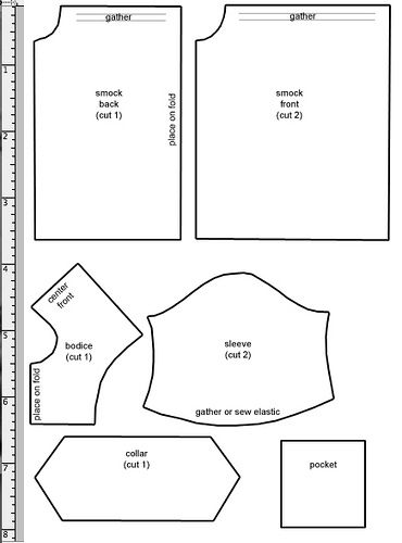 Smock Pattern by Millie, via Flickr -- for a Blythe doll and the link for the pdf file doesn't seem to be working. High Barbie, Smock Pattern, Smocking Patterns, American Girl Patterns, Ag Doll Clothes, Barbie Patterns, Heirloom Sewing, Sewing Dolls, Clothes Patterns