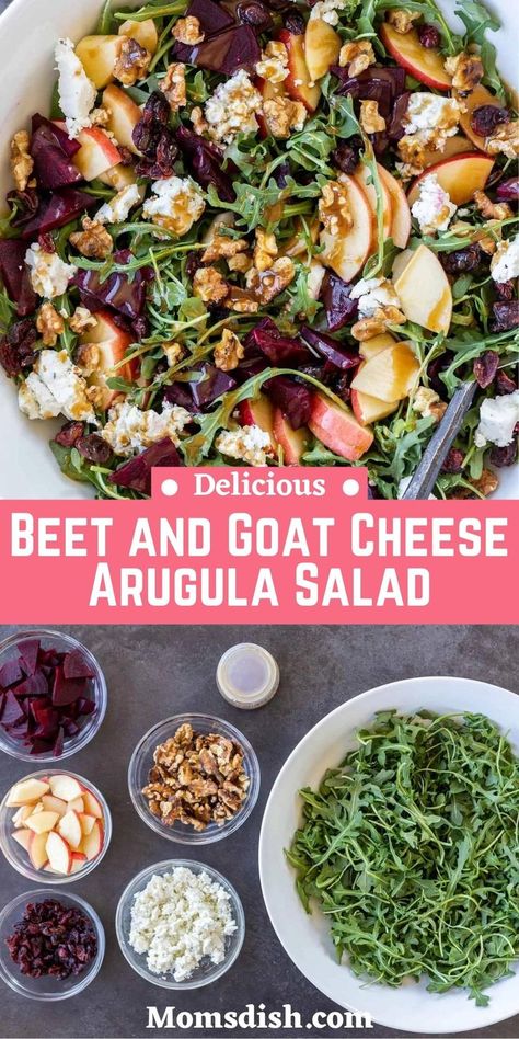 Beet Goat Cheese Salad, Thanksgiving Dinner Menu Ideas, Beet And Goat Cheese, Beet Salad Recipes, Dinner Menu Ideas, Goat Cheese Recipes, Thanksgiving Dinner Menu, Beet Recipes, Thanksgiving Menu Ideas