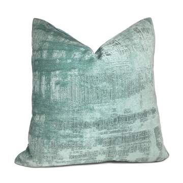 Aloriam Pillows offers custom made designer decorative pillow covers in fabrics from Robert Allen, Duralee, Kravet, Lee Jofa & more. Choose from 900+ pillow designs in multiple sizes, styles and colors with fast shipping! Seafoam Green Pillows, Texture Pillow, Apartment Color Schemes, Green Velvet Fabric, Green Pillow Covers, Modern Pillow Covers, Casual Decor, Pillow Texture, Green Pillows