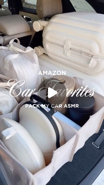 Car Favorites, Mini Makeup Pouch, Road Trip Playlist, Car Life Hacks, Pink Car Accessories, Cool Gadgets On Amazon, Shop Car, Packing Car, Holiday Packing