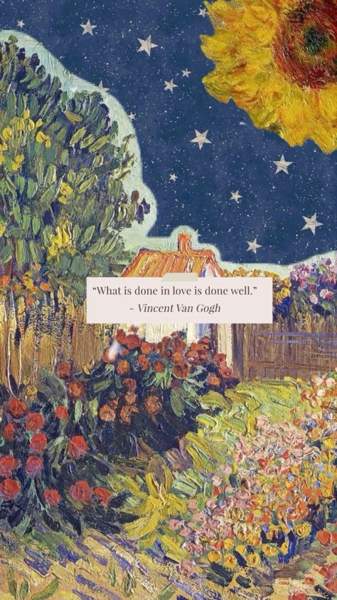 Poetry Painting Ideas, Hopecore Wallpaper, Aesthetic Artsy Wallpaper, Whatsapp Wallpaper, Quote Love, Van Gogh Art, Pop Art Wallpaper, Vincent Van Gogh, Wallpaper Quotes