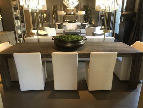 Restoration Hardware Dining Room Ideas, Restoration Hardware Living Room Inspiration, Rh Dining Room Ideas, Rh Dining Table, Dining Room Restoration Hardware, Rh Dining Room, Restoration Hardware Kitchen, Rh Dining, Restoration Hardware Dining Table