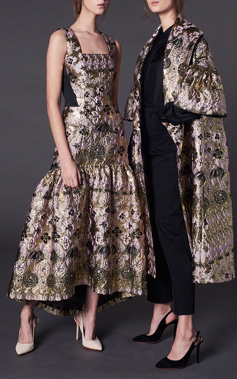 Metallic Jacquard Gown and Jacket by Temperley London | Moda Operandi Cutest Outfits, فستان سهرة, Temperley London, Women Outfits, Look Vintage, Fall Collection, Fashion 2017, Looks Vintage, Beautiful Gowns