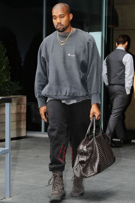 Fashion, Street fashion, Clothing, Footwear, Human, Shoe, Jeans, Outerwear, Trousers, Shirt, How To Wear Yeezys, Yeezy 500 Outfit, Kanye West Outfits, Kanye Fashion, Kanye West Style, Minimal Streetwear, Yeezy Fashion, Yeezy Outfit, Yeezy 500