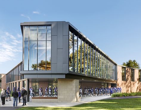 Fitness Center Design Architecture, Stonehill College, Architecture Colleges, Arizona Architecture, Pre Engineered Metal Buildings, Fitness Center Design, Athletic Center, School Dr, Rec Center