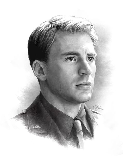 Steve Marvel Art Drawings, Avengers Drawings, Steve Rogers Captain America, Marvel Drawings, Marvel Fan Art, Chris Evans Captain America, Celebrity Drawings, Steve Rogers, Realistic Drawings