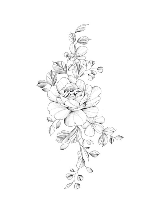 Floral Hip Tattoo Design, Line Floral Tattoo, Fine Line Floral Tattoo, Fine Line Flower Tattoo, Fine Line Floral, Floral Hip Tattoo, Hip Tattoo Designs, Shoulder Sleeve Tattoos, Tattoo Chest