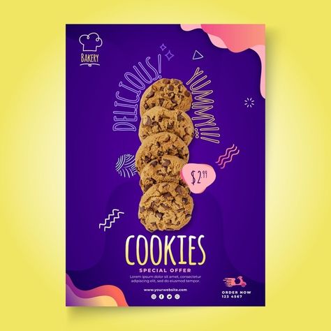 Cookies Poster Design Ideas, Cookies Ads Creative, Cookie Poster Design, Cookies Poster Design, Ugly Cookies, Cookie Station, Cookies Poster, Cookies Branding, Poster Food