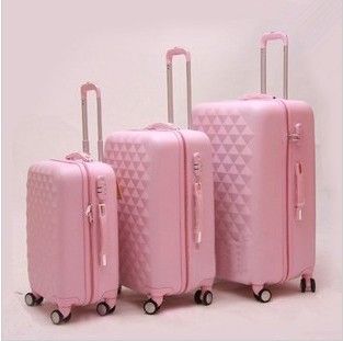 Diamond powder travel bag trolley luggage 360 deg . universal wheels abs luggage bags US $129.35 Luggage Sets Cute, Girls Luggage, Penyimpanan Makeup, Hard Sided Luggage, Pink Luggage, Craft Work For Kids, Cute Suitcases, Travel Bag Set, Cute Luggage