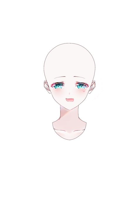 Vtuber Head Base, Anime Head Base, Anime Hair Ideas, Anime Body Base, Anime Face Drawing, Head Base, Head Illustration, Body Image Art, Chibi Sketch