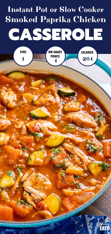 Pressure Cooker Chicken Casserole, Hearty Chicken Casserole, Chicken Casserole With Vegetables, Instant Pot Chicken Casserole, Instant Pot Chicken Casserole Recipes, Slow Cooker Chicken Casserole Recipes, Smoked Paprika Recipes, Slow Cooker Chicken And Vegetables, Chicken Casserole Slow Cooker