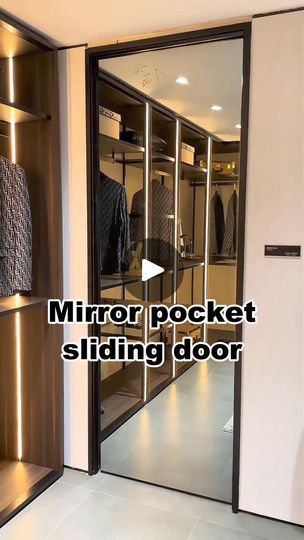 102K views · 279 reactions | Does your cloakroom have this attractive mirror pocket sliding door? #slidingdoor #glassdoor #glassdoors #aluminiumdoors #foldingdoor #aluminumwindows #safetydoor #ptdoor #decoration #architecture #building #renovation #houserenovation #windowfactory #aluminiumfabrication #interiordesign #homedeco #customgate #door #aluminiumprofiles #decorideas #homedecor #decor #style #art #tottme #tottmetal #chinawindoors | Chinawindoors | Chinawindoors · Original audio Hidden Door Mirror, Mirror Pocket Door, Pocket Sliding Door, Mirror Sliding Door, Full Mirror, Sliding Mirror, Hidden Spaces, Mirror Panel, Sliding Pocket Doors