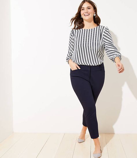 Plus Size Business Casual Work Clothes | LOFT Plus Size Business Casual, Plus Size Business Attire, Casual Plus Size Outfits, Loft Outfits, Casual Work Clothes, Summer Business Casual Outfits, Classic Outfits For Women, Plus Size Business, Plus Zise