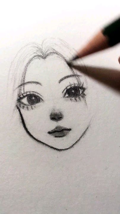 How To Draw Body And Face, Easy Faces Draw, Drawing People Tutorial Step By Step, Drawing Ideas Faces Easy, Cute Face Drawing Easy, Human Drawings Sketches, Cute Sketch Ideas Easy, Body Drawing Tutorial Easy, Drawing Of Girls Bodies