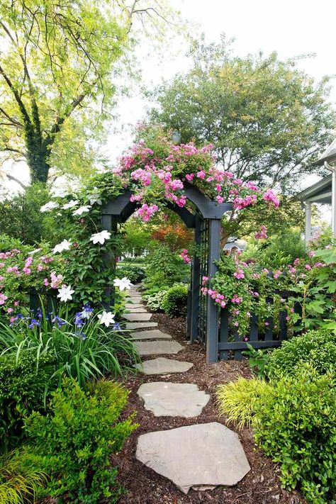 Garden Arbor, Garden Entrance, Starting A Garden, Stone Path, Have Inspiration, The Secret Garden, Garden Pathway, Garden Care, Gorgeous Gardens