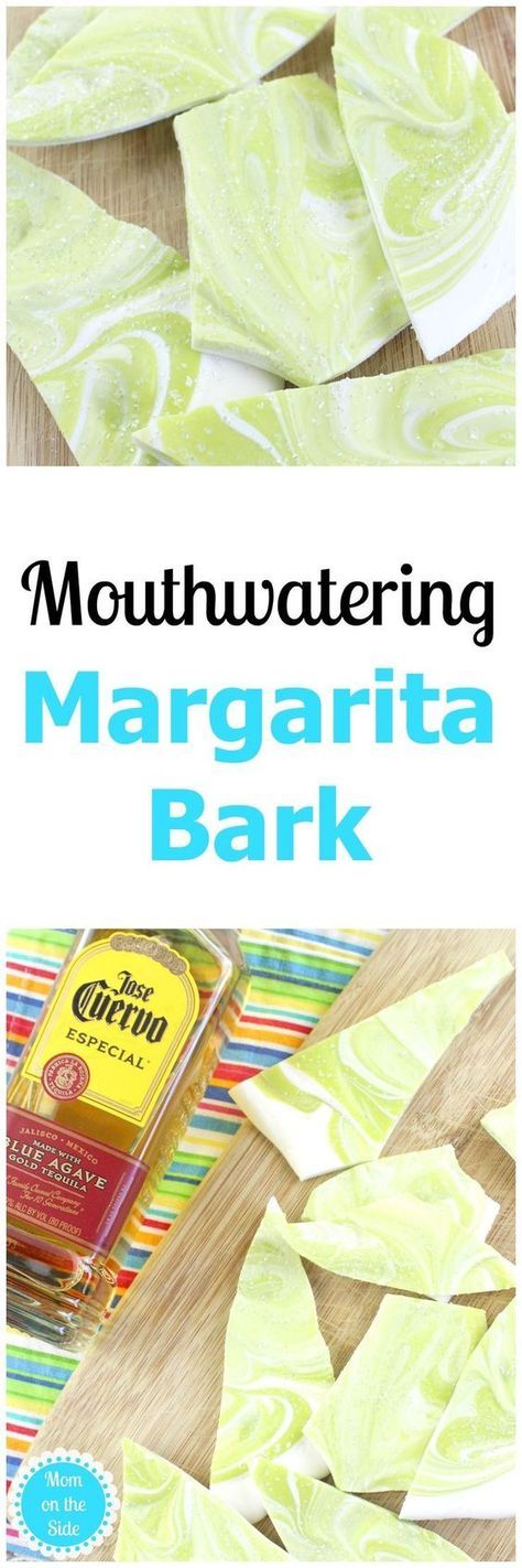 If you are planning an upcoming adult pool party of backyard bbq, whip up this Margarita Bark recipe and toss it in the fridge beforehand. via @momontheside Party Alcohol Drinks, Pool Party Adults, Weight Watcher Desserts, Party Drinks Alcohol, Candy Bark, Boozy Desserts, Dessert Aux Fruits, Low Carb Dessert, Bark Recipe