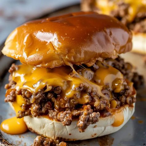 Beer Cheese Sloppy Joe Sloppy Joe With Cheese, Beer Cheese Sandwich, Beer Sloppy Joe Recipe, Beer Cheese Sloppy Joe Recipe, Cheesy Joes Ground Beef, Beer Cheese Sloppy Joes, Beer Bacon Cheese Sloppy Joes, Bacon Beer And Cheese Sloppy Joes, Smoked Sloppy Joe Recipe