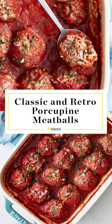 Recipes Supper, Porcupine Meatballs Recipe, Porcupine Meatballs, Easy Tomato Sauce, Meatball Recipes Easy, Beef Meatballs, Hamburger Recipes, Beef Recipe, Minced Meat