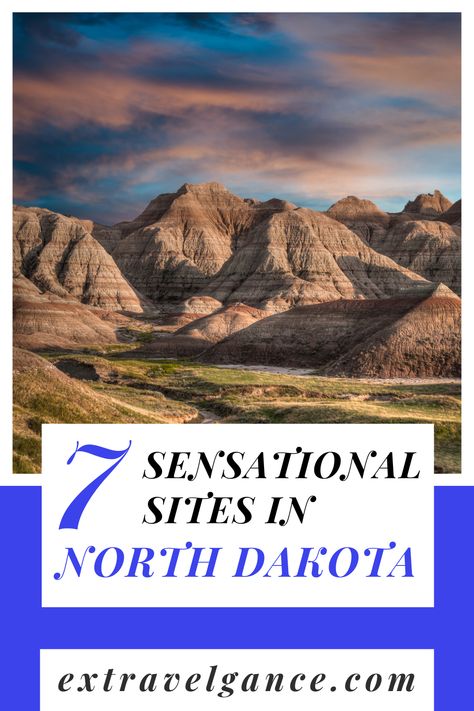 From the rugged Badlands to the rolling prairies, North Dakota captures the spirit of the American West! 
#BFFTravel #Dakota #AmericanWest #TravelOver50

http://extravelgance.com/sites-in-north-dakota/ Things To Do In North Dakota, Minot North Dakota, Travel North Dakota, Dickinson North Dakota, North Dakota Badlands, North Dakota Travel, Bff Travel, Theodore Roosevelt National Park, Teddy Roosevelt