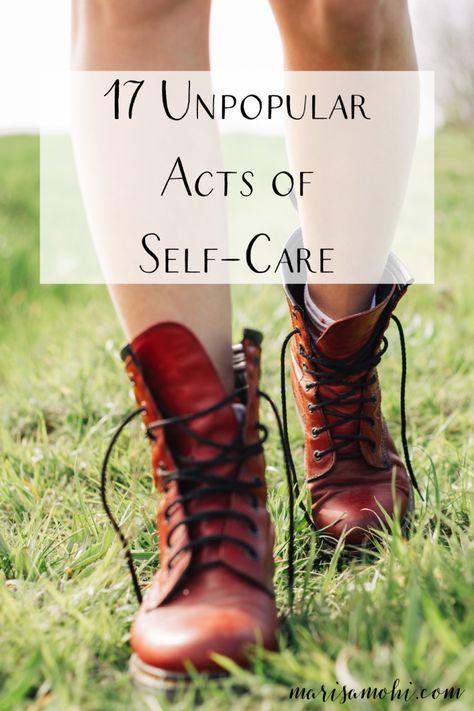 Some acts of self-care are fun, and others aren't as easy to do. Check out these unpopular acts of self-care that will keep you happy and healthy. #selfcare #personaldevelopment #intentional #mindset Self Care When Your Energy Is Low, Acts Of Self Care, Real Self Care, Self Care Hobbies, Easy Self Care Ideas, Self Comfort, Self Care Lifestyle, Selfcare Ideas, Living Intentionally