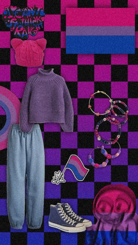 @LillyIlovetho here’s your outfit inspired by the bisexual flag! #bisexual #lgbtq #queer #outfit #outfitinspo #clothes #clothesinspo #fyp Bisexual Fashion, Bisexual Flag, Outfit Inspired, Inspired Outfits, Your Outfit, Outfit Inspirations, Flag, Outfit Inspo, Clothes