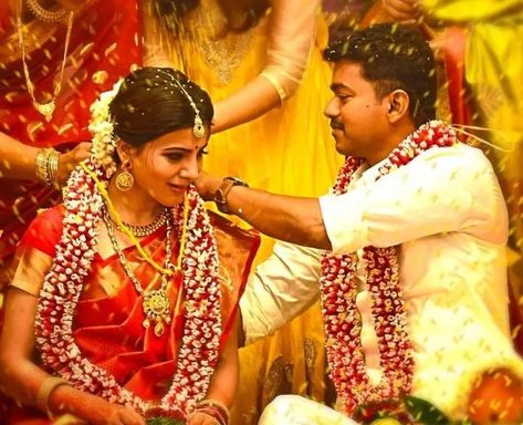 Samantha Marriage, Vijay Actor Hd Images, Marriage Images, Couple Wallpaper Relationships, Cute Movie Scenes, Romantic Couple Images, Vijay Actor, Samantha Photos, Cute Couples Photography