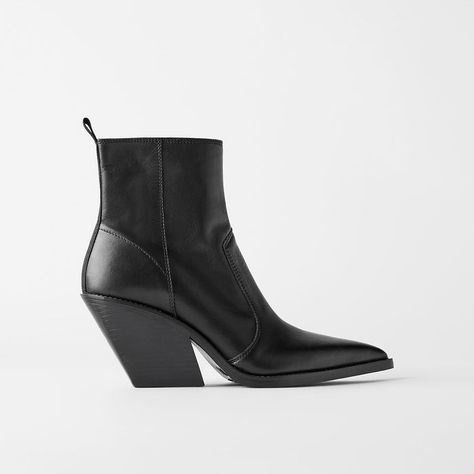 Zara Soft Leather Cowboy Ankle Boots Cowboy Ankle Boots Outfit, Ankle Cowboy Boots Outfit, Cowboy Boots Outfit, Ankle Cowboy Boots, Cowboy Ankle Boots, Boots Outfit Ankle, Zara Outfit, Fashion Editor, The 8