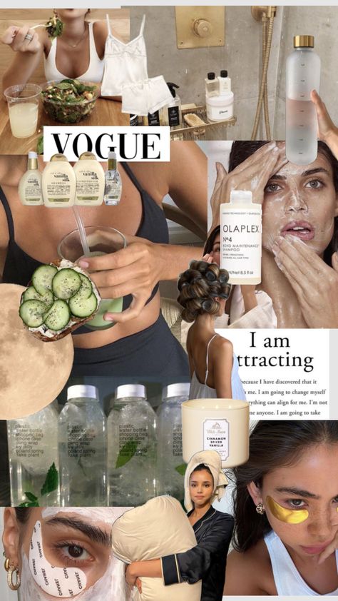 #vogue #vogueaesthetic #voguebeautysecrets #itgirl #greenjuicegirl #cleangirl #vanillagirl Olaplex Shampoo, Fitness Vision Board, Beauty Hair Color, Dream Vision Board, Vogue Beauty, Healthy Girl, Healthy Lifestyle Inspiration, Girl Inspiration, Dream Lifestyle