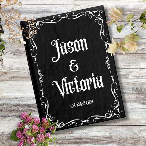 🔮 "Capture Magic in Every Page: Gothic Wedding Guestbook" 🔮 This Gothic Guestbook, customized for your unique wedding day, engagement party, reception or just to put in your thoughts for your Gothic, Victorian or Witchy Wedding. ️ Portable Magic: Compact and lightweight, this notebook is your ideal companion for on-the-go to plann your magical day! 🌌 Unique Vintage Design: Stand out with a notebook that not only captures your imagination but also serves as a stylish accessory for your gothic Victorian Gothic Wedding, Witchy Wedding, Wedding Note, Goth Victorian, Party Reception, Wedding Notes, Wedding Diary, Wedding Journal, Bachelorette Gift