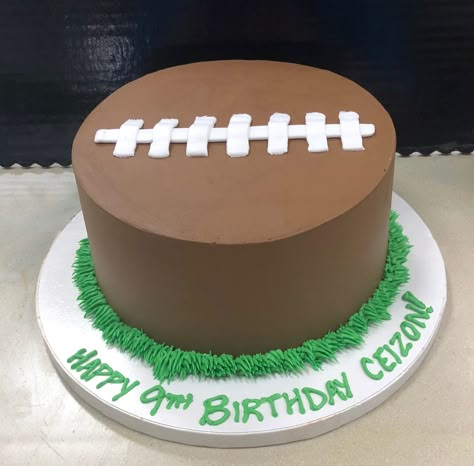 Round Football Cake, Football Theme Birthday Cake, First Year Down Cake, Football Cakes For Boys Birthdays, Football Birthday Party Cake, Football Sheet Cake, Football Smash Cake 1st Birthdays, Football Smash Cake, Football Cake Ideas